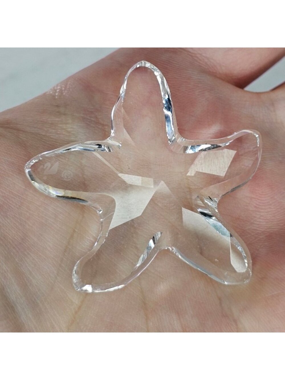 Swarovski Crystal Miniature Starfish Figurine 7624 Clear Glass Collectible